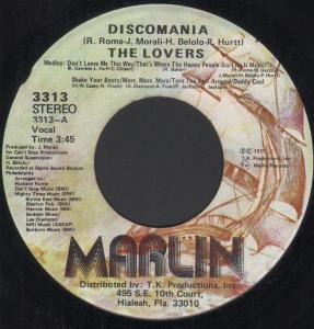Lovers (70'S Artist) - Discomania - 7 Inch