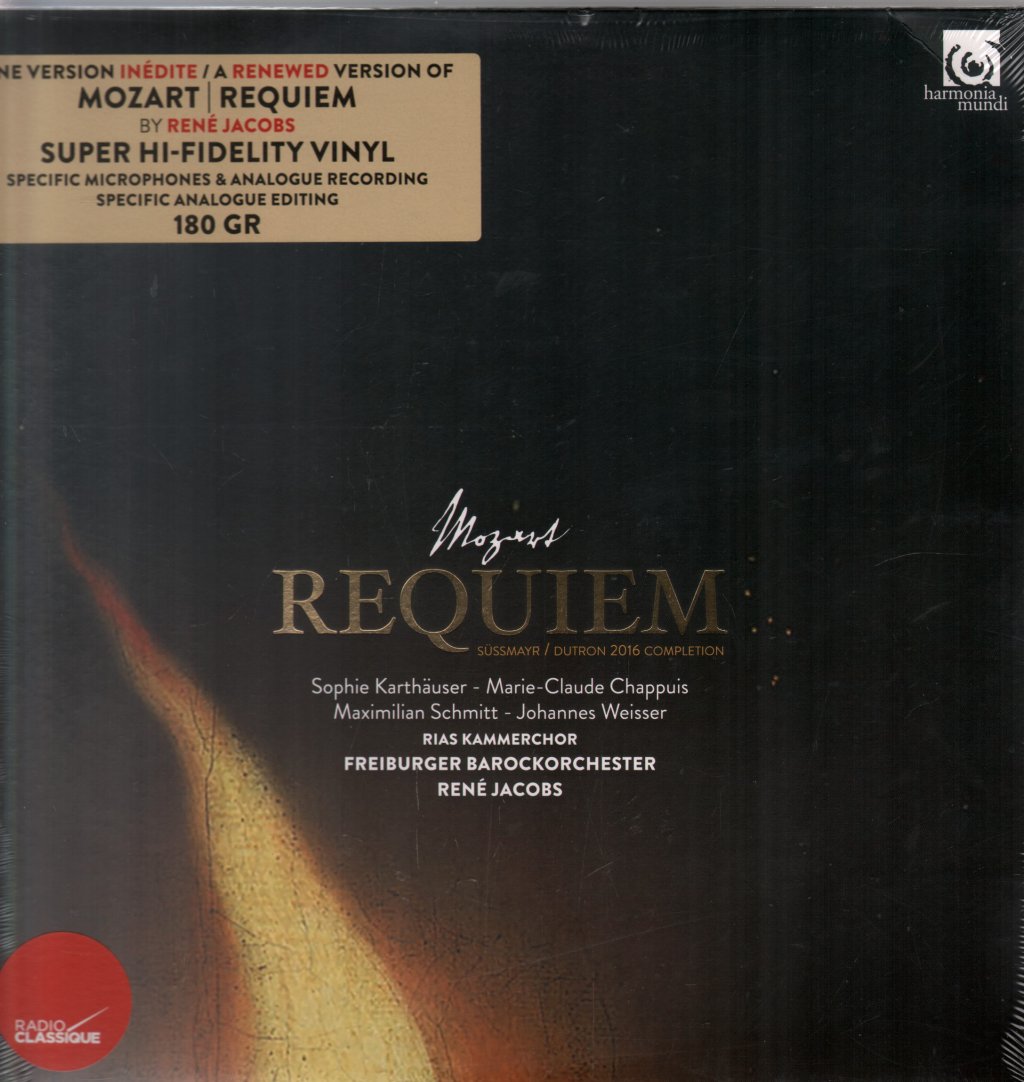 Mozart*, Sophie Karthäuser - Marie-Claude Chappuis, Maximilian Schmitt - Johannes Weisser, RIAS-Kammerchor, Freiburger Barockorchester, René Jacobs - Requiem - Lp