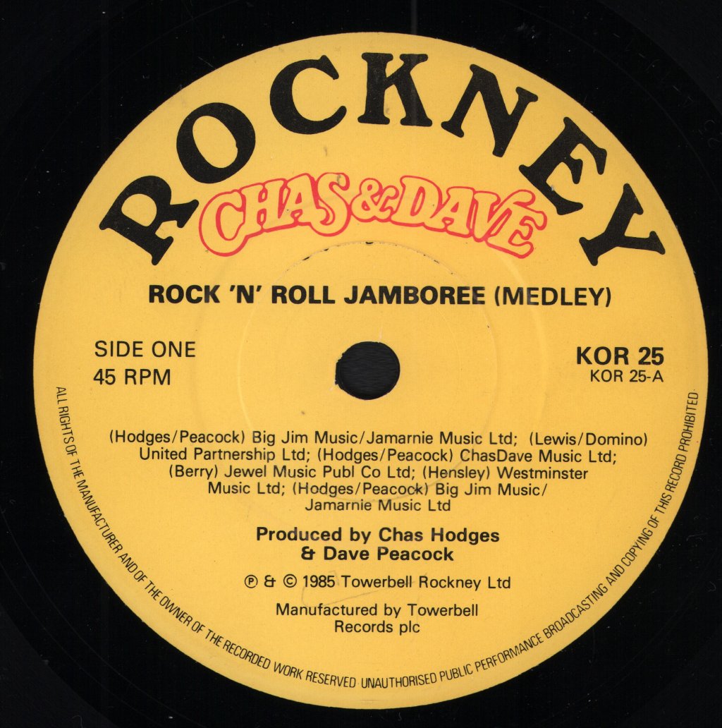 Chas And Dave - Rock N Roll Jamboree - 7 Inch