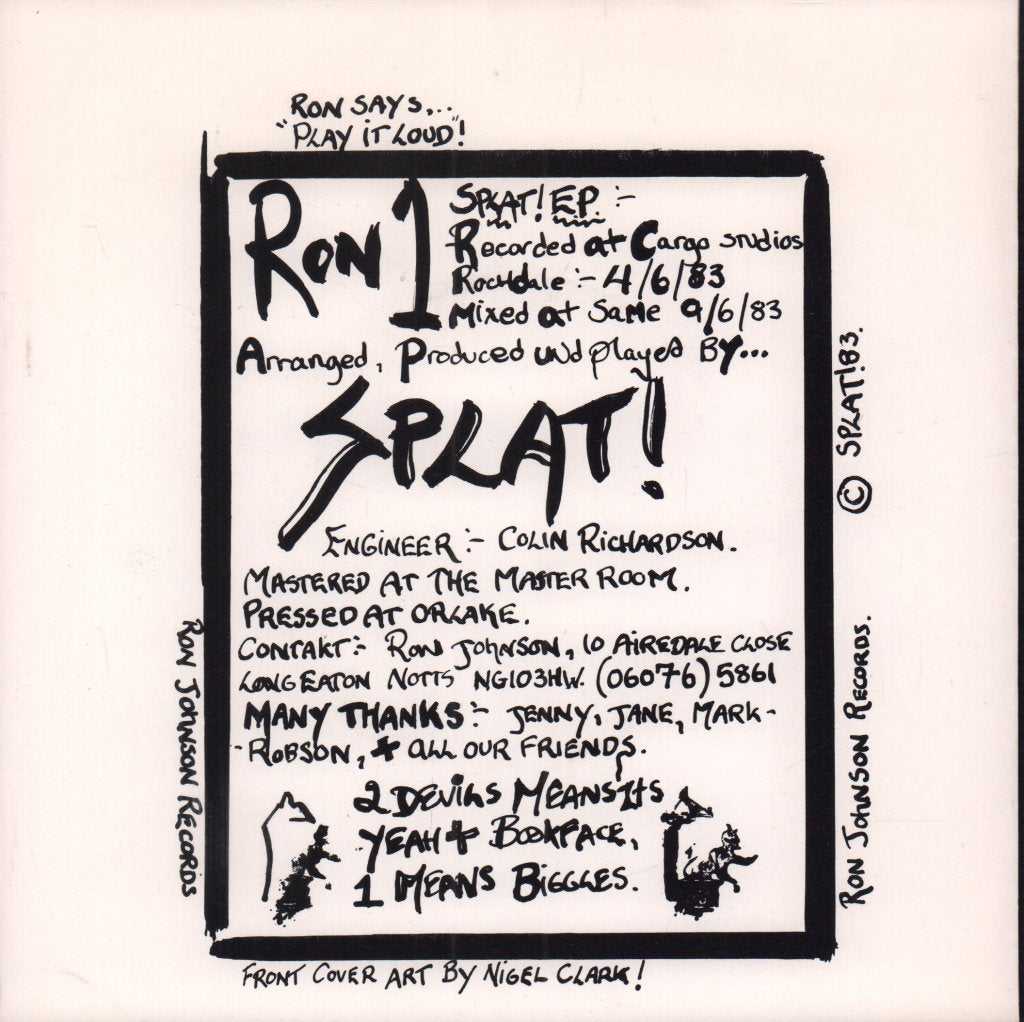 Splat - Yeah The Dum Dum - 7 Inch