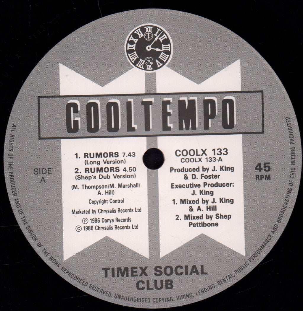 Timex Social Club - Rumors - 12 Inch
