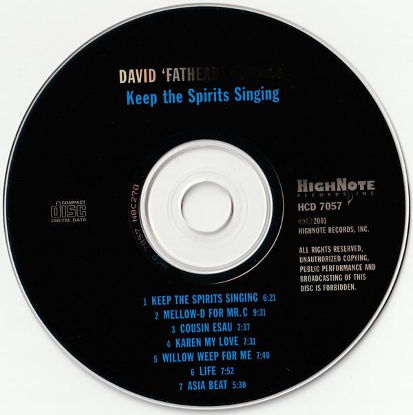 David Newman - Keep The Spirits Singing - Cd