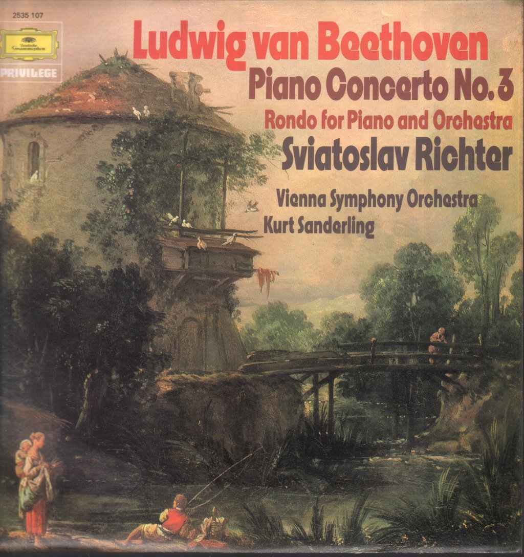 Sviatoslav Richter / Kurt Sanderling / Vienna Symphony Orchestra - Ludwig Van Beethoven - Piano Concerto No. 3 / Rondo For Piano And Orchestra - Lp