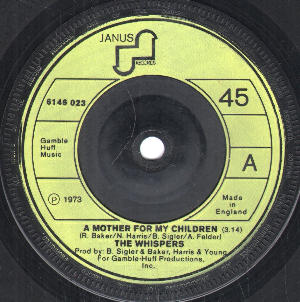 Whispers - A Mother For My Children - 7 Inch