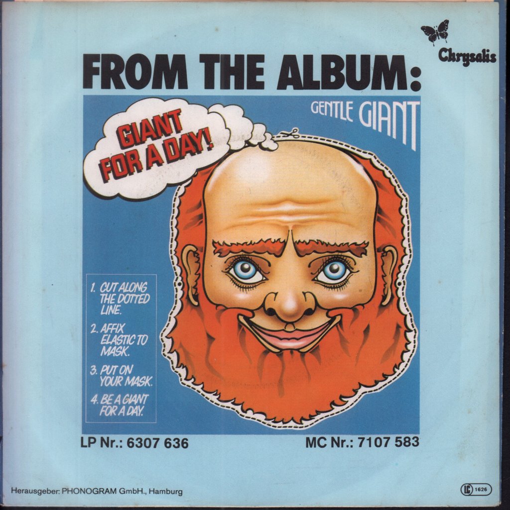 Gentle Giant - Thank You - 7 Inch