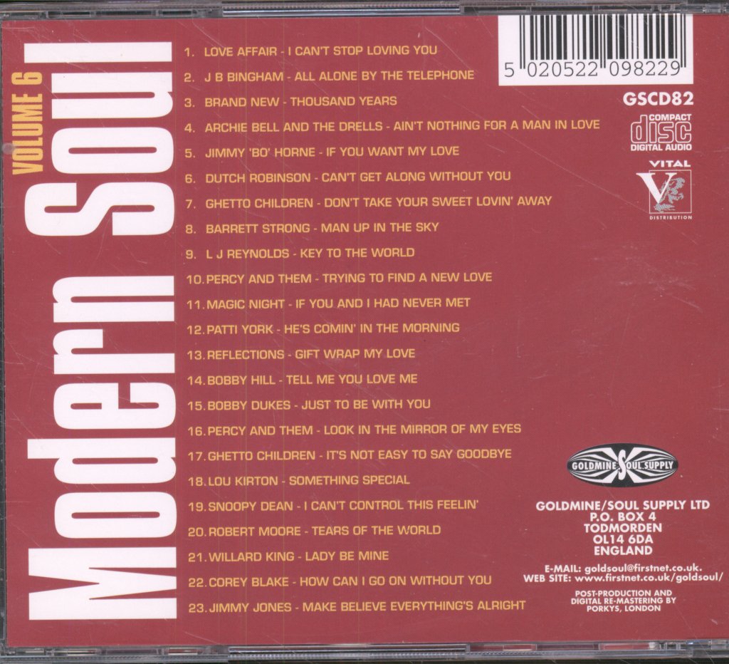 Various Artists - Modern Soul Volume 6 - Cd