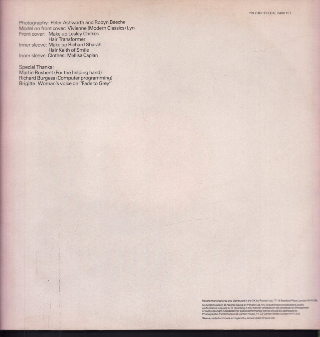 Visage - Visage - Lp