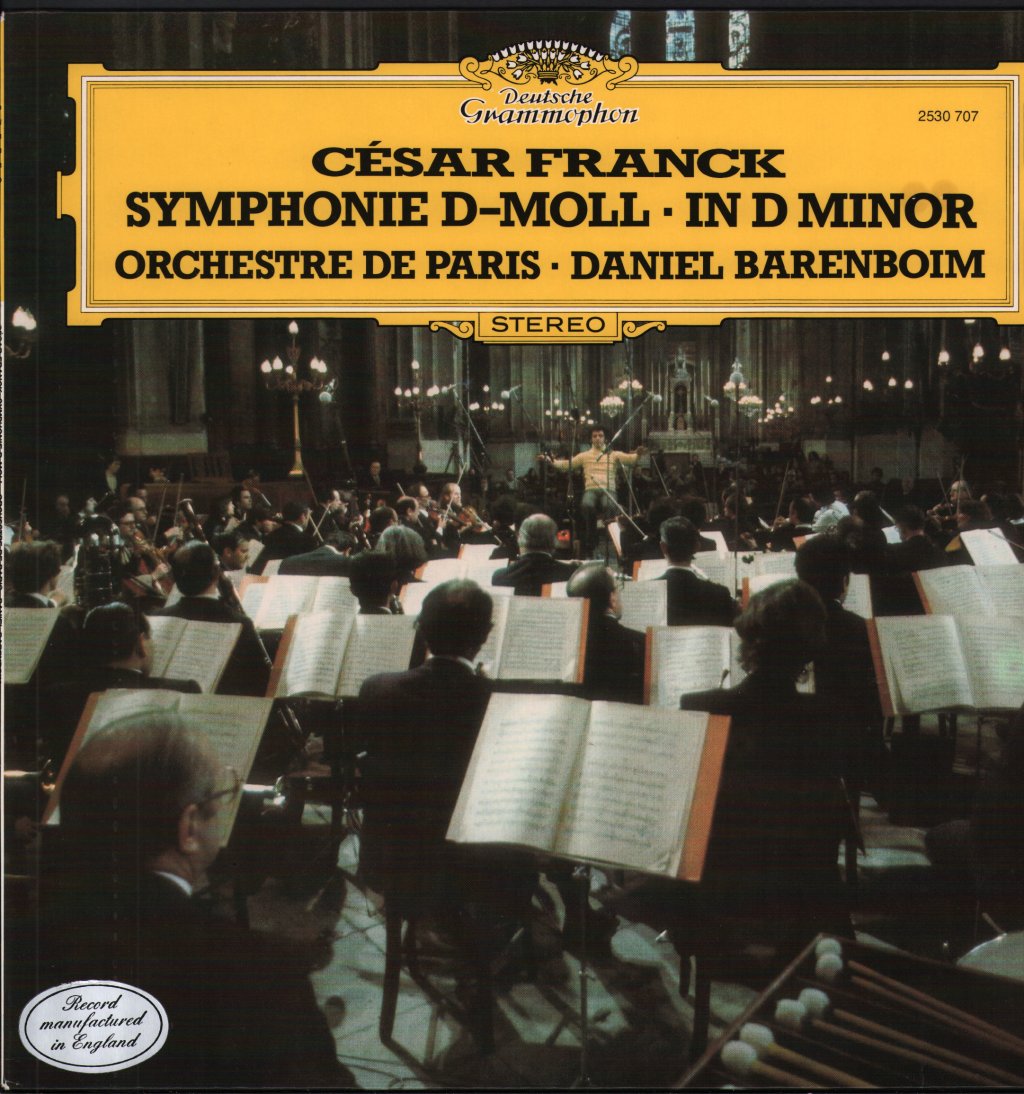 Daniel Barenboim / Orchestre De Paris - Cesar Franck - Symphonie D-Moll / In D Minor - Lp