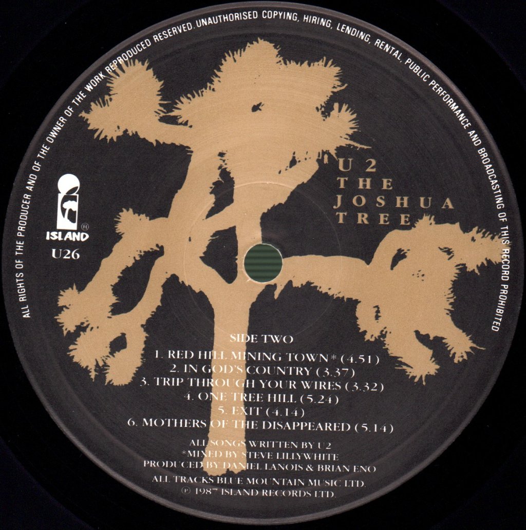 U2 - Joshua Tree - Lp