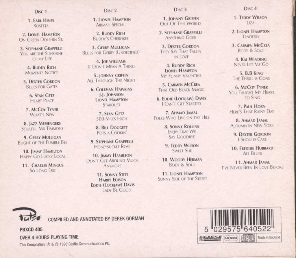 Various Artists - White Box Of Jazz - Cd Set