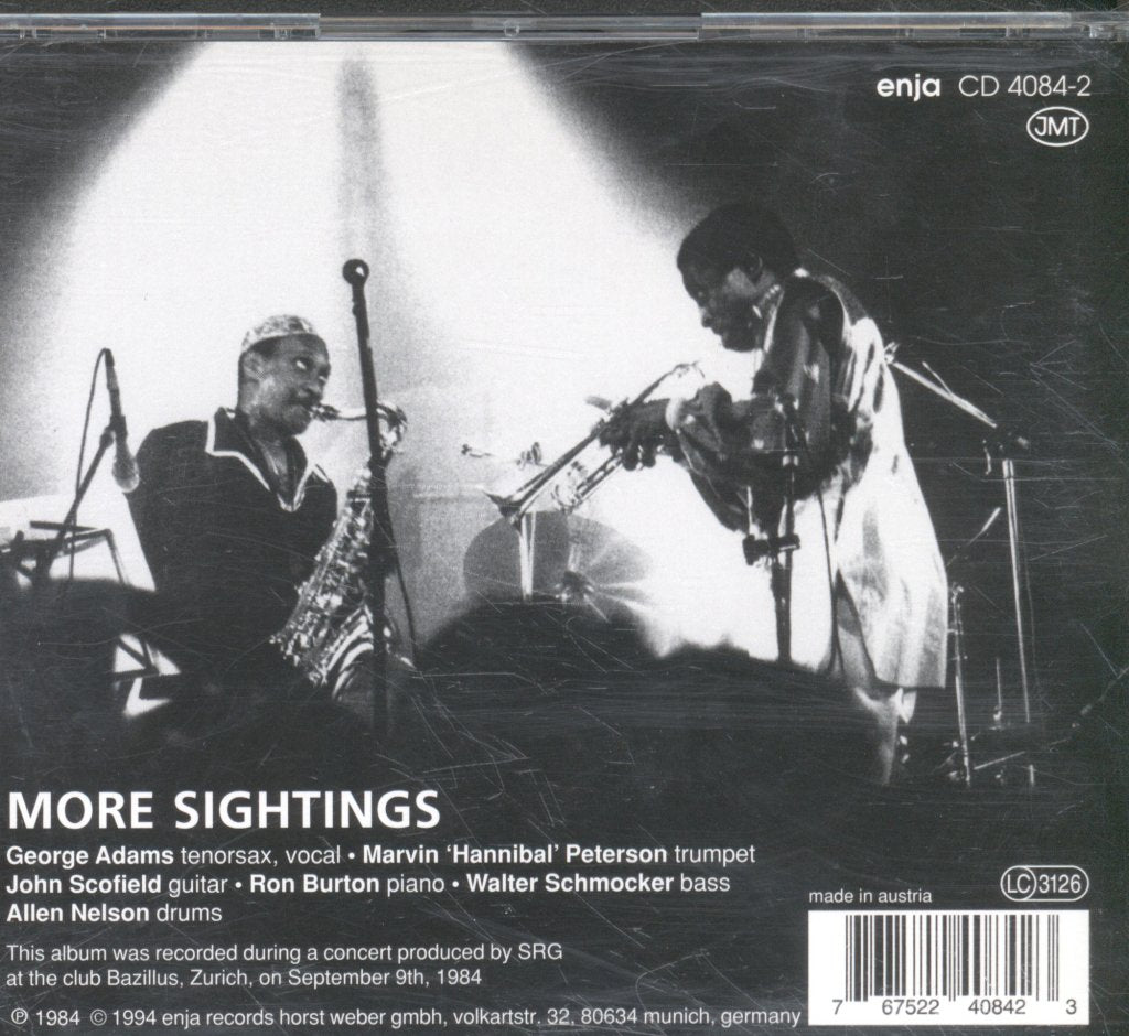 George Adams, Hannibal - More Sightings - Cd