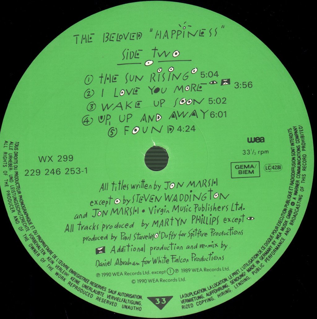 Beloved - Happiness - Lp