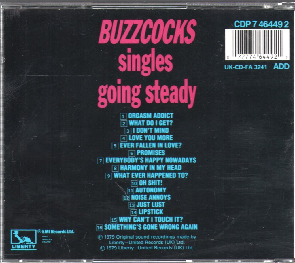 Buzzcocks - Singles Going Steady - Cd