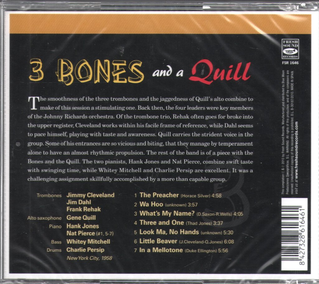 Gene Quill - 3 Bones And A Quill - Cd