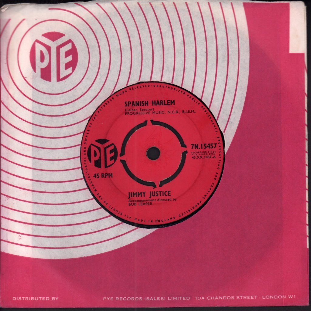 Jimmy Justice - Spanish Harlem - 7 Inch