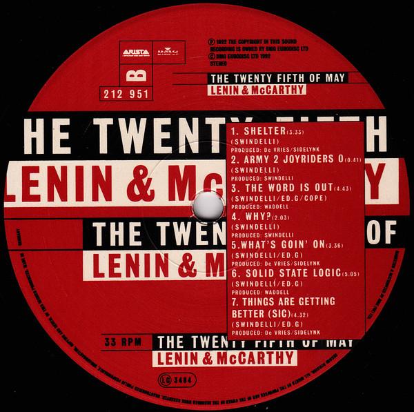25Th Of May - Lenin & McCarthy - Lp