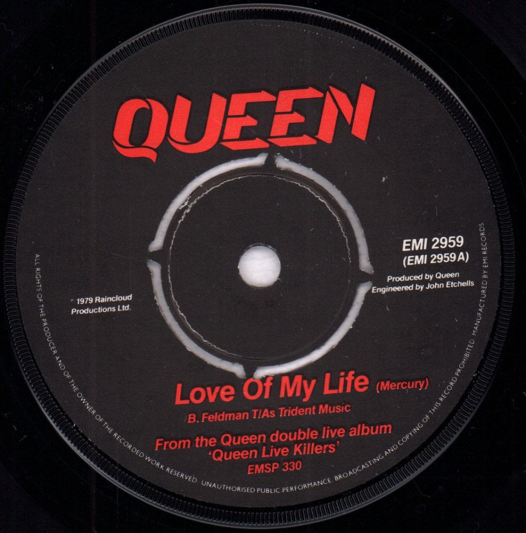 Queen - Love Of My Life - 7 Inch