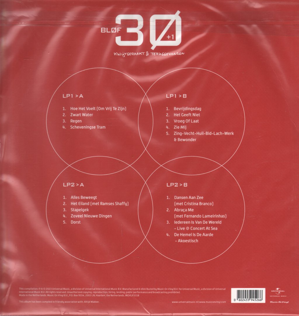Blof - 30+1 Kwijtgeraakt En Teruggevonden - Double Lp