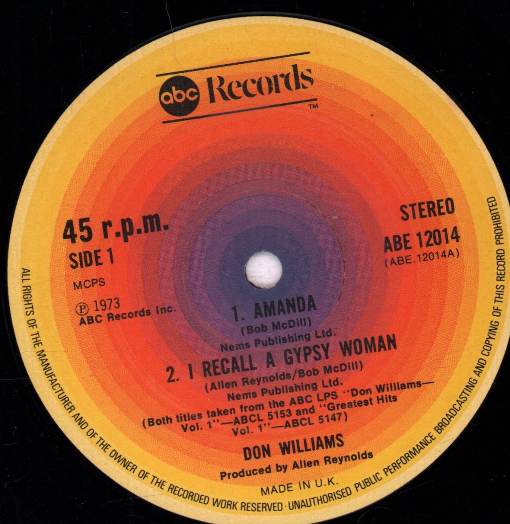 Don Williams - Four Tracks From - 12 Inch