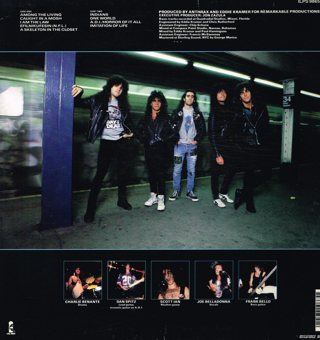 Anthrax (Metal Group) - Among The Living - Lp