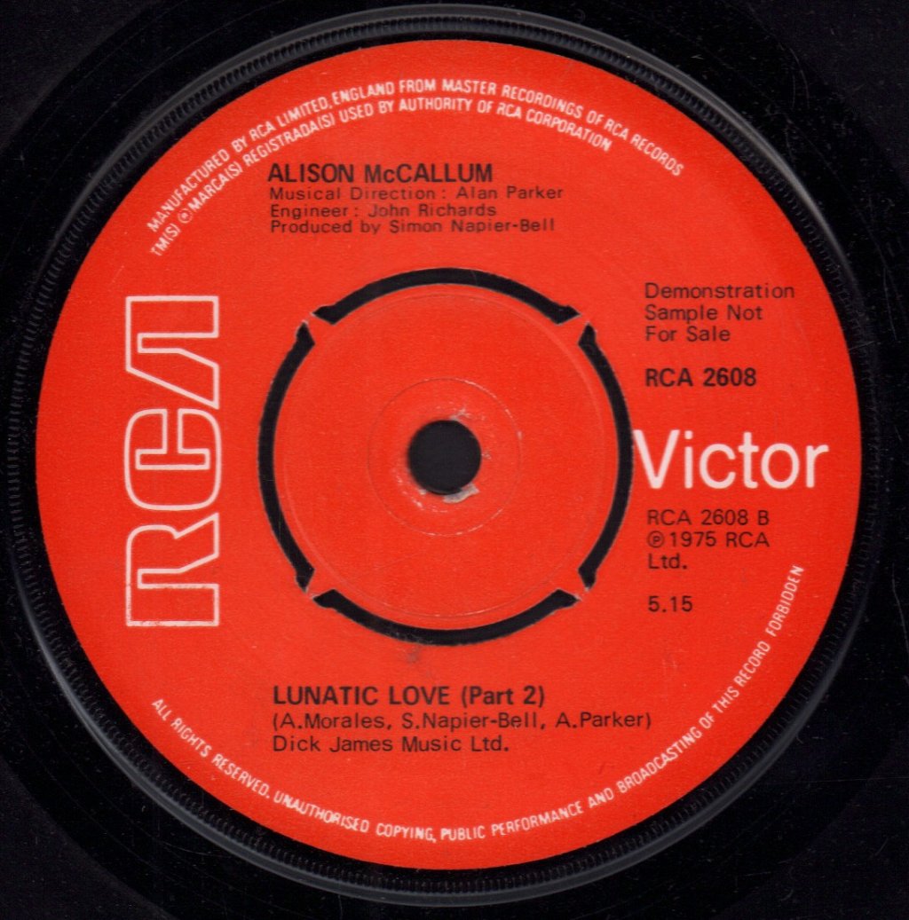 Alison Mccallum - Love Grows Cold - 7 Inch