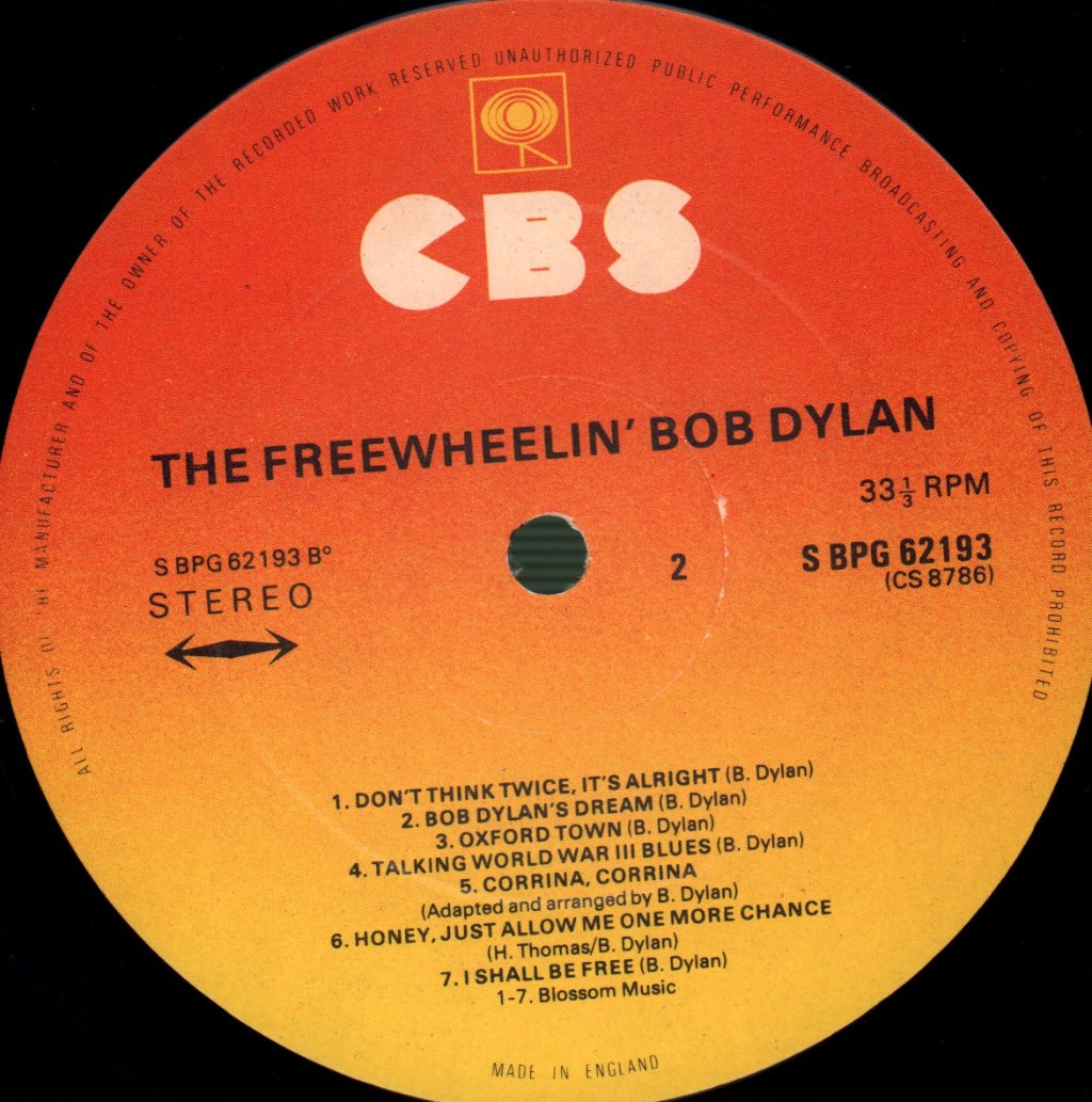 Bob Dylan - Freewheelin' Bob Dylan - Lp