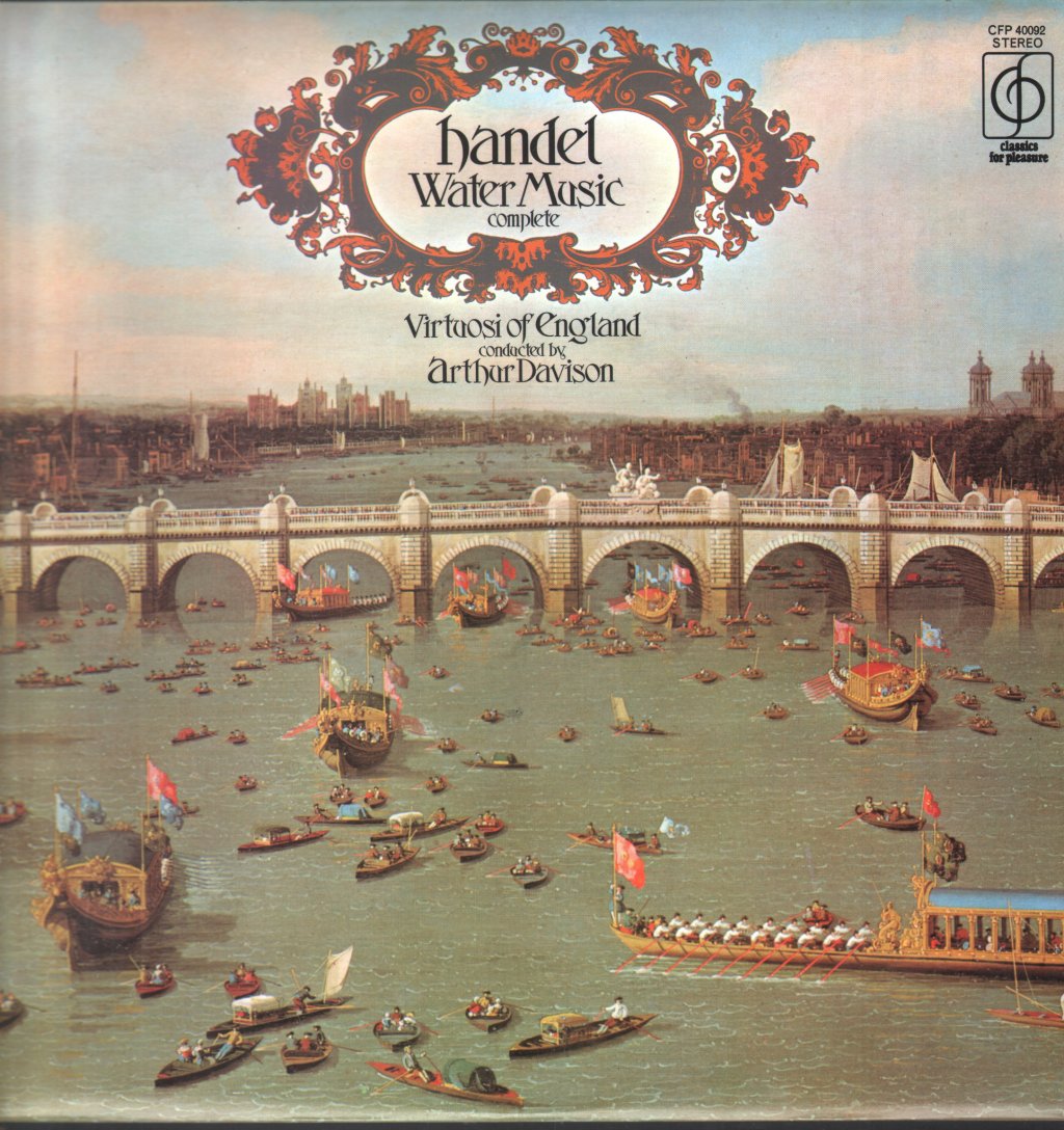 Virtuosi Of England / Arthur Davison - Handel - Water Music (Complete) - Lp