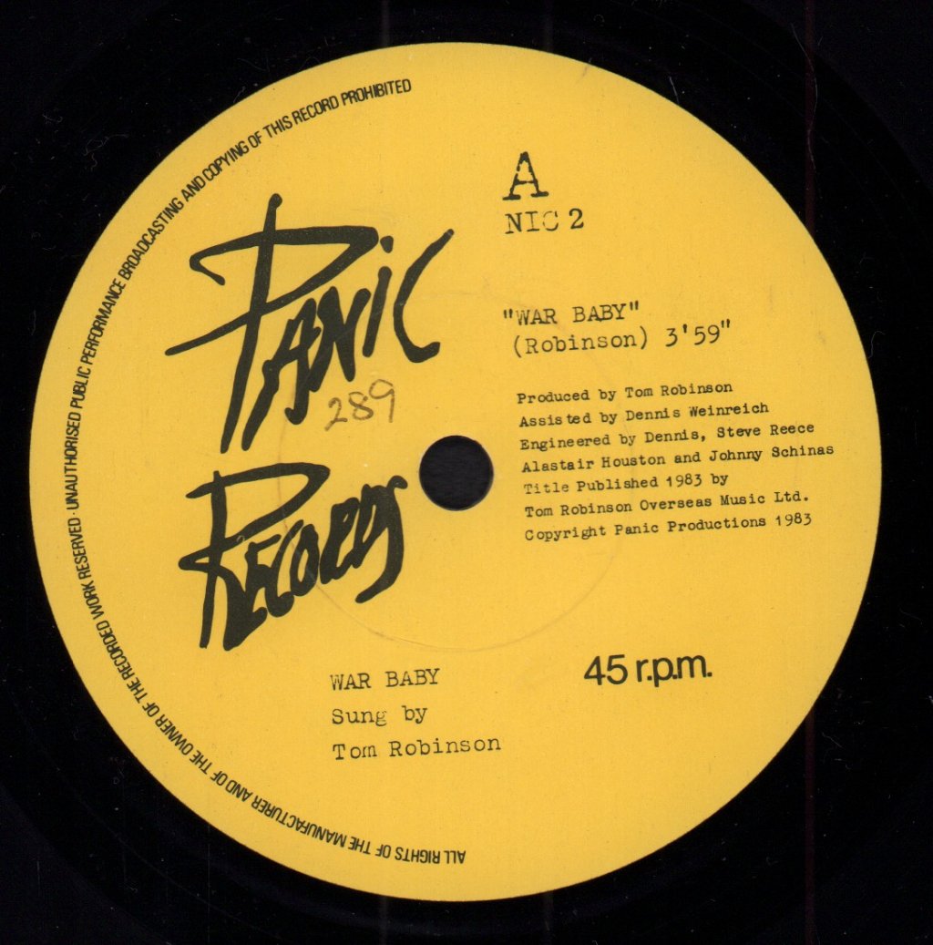 Tom Robinson - War Baby - 7 Inch