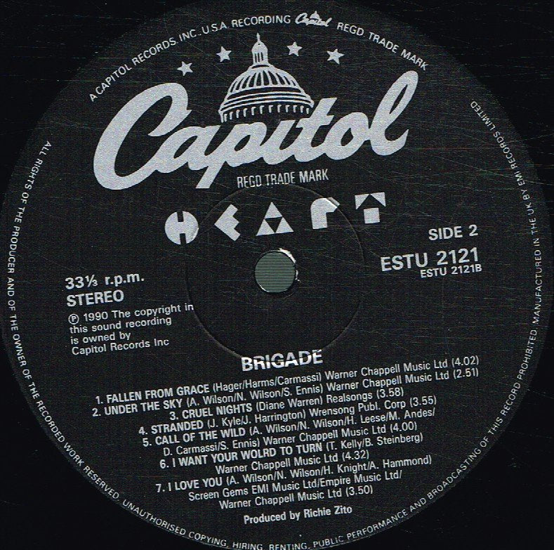Heart - Brigade - Lp