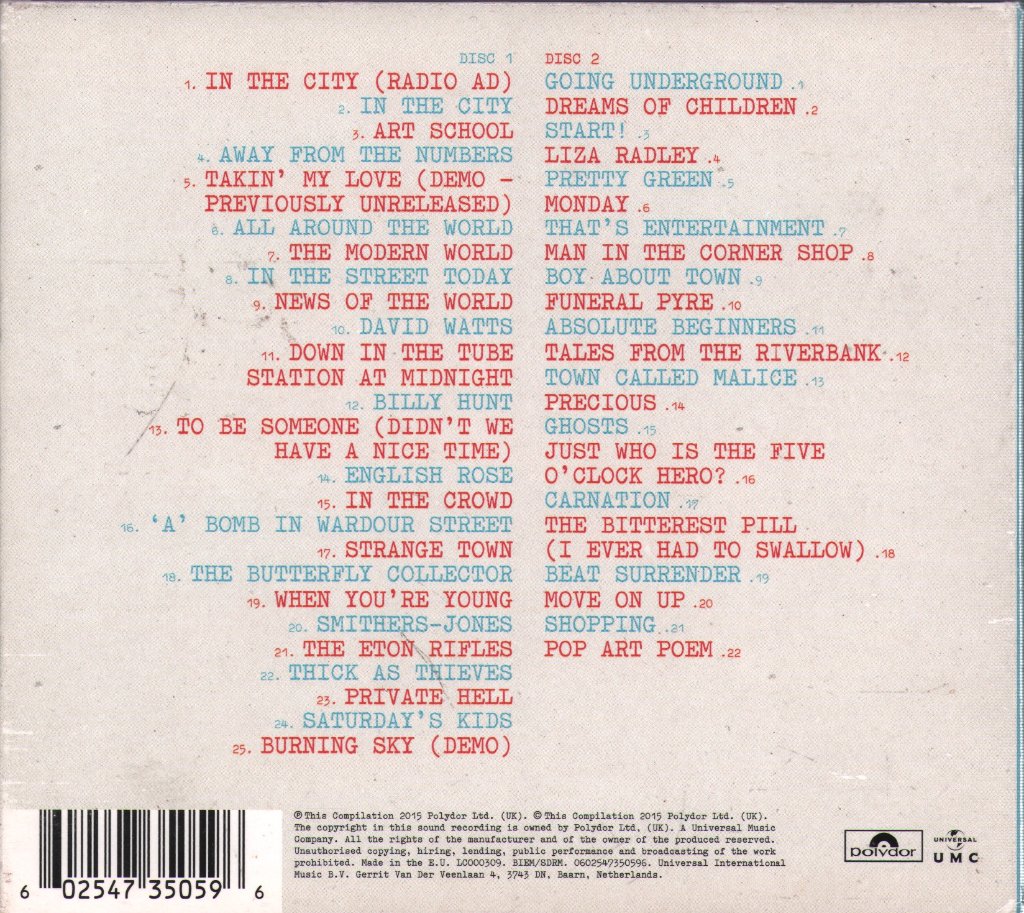 Jam - Very Best Of The Jam - About The Young Idea - Cd Set