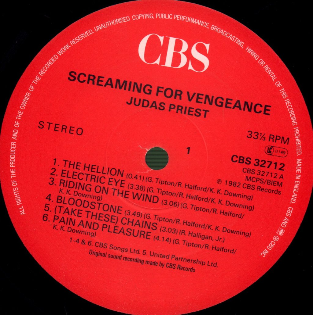 Judas Priest - Screaming For Vengeance - Lp