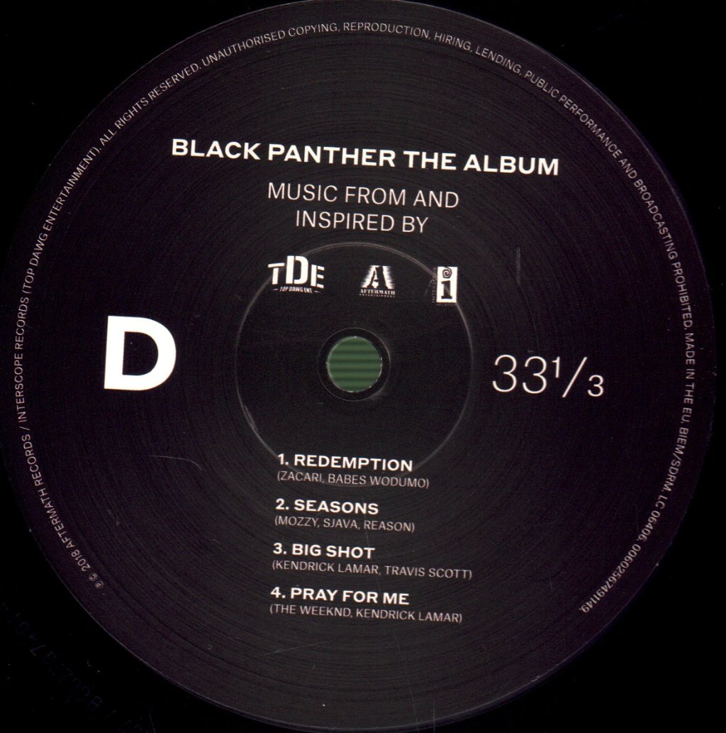 Various Artists - Black Panther: Music From And Inspired By - Double Lp