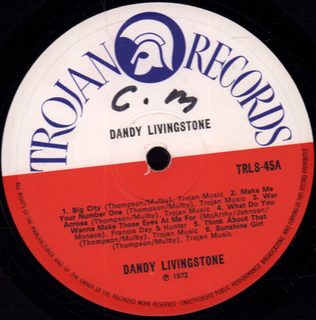 Dandy Livingstone - Dandy Livingstone - Lp