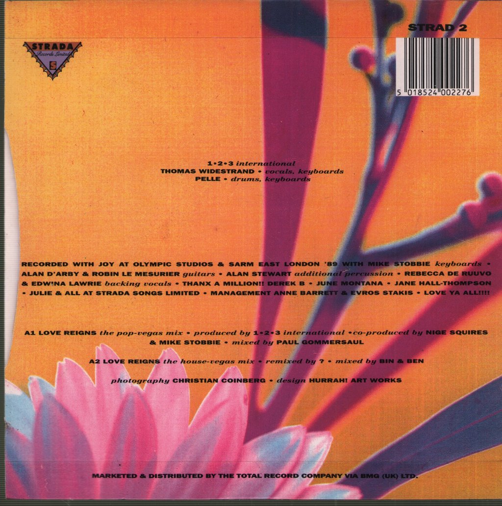 1,2,3 International - Love Reigns - 7 Inch