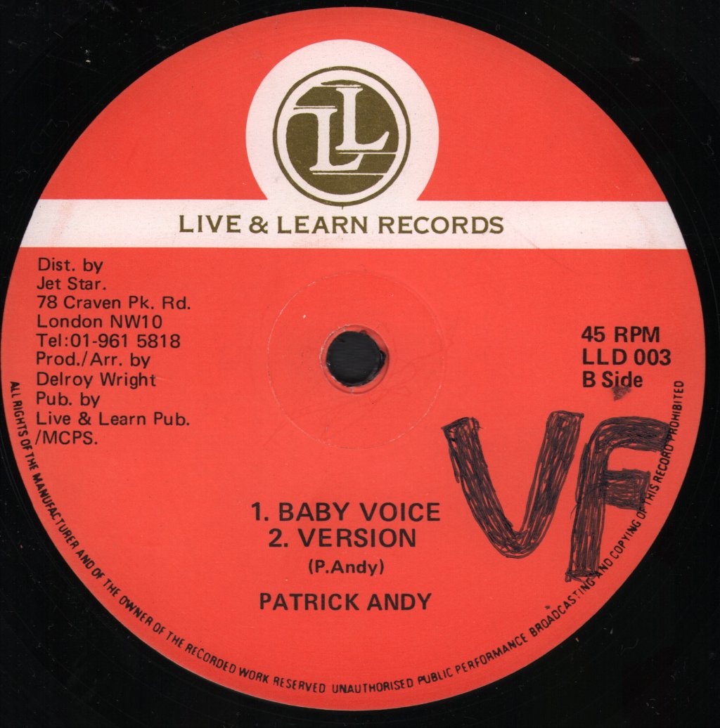 Patrick Andy - Life Is So Funny - 12 Inch