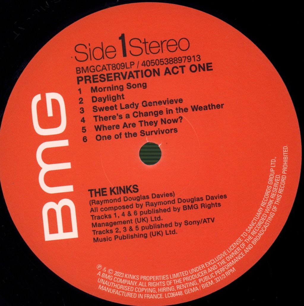 Kinks - Preservation Act 1 - Lp