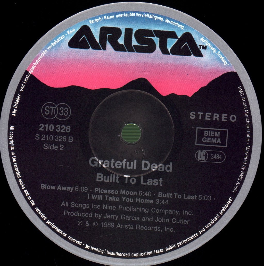 Grateful Dead - Built To Last - Lp