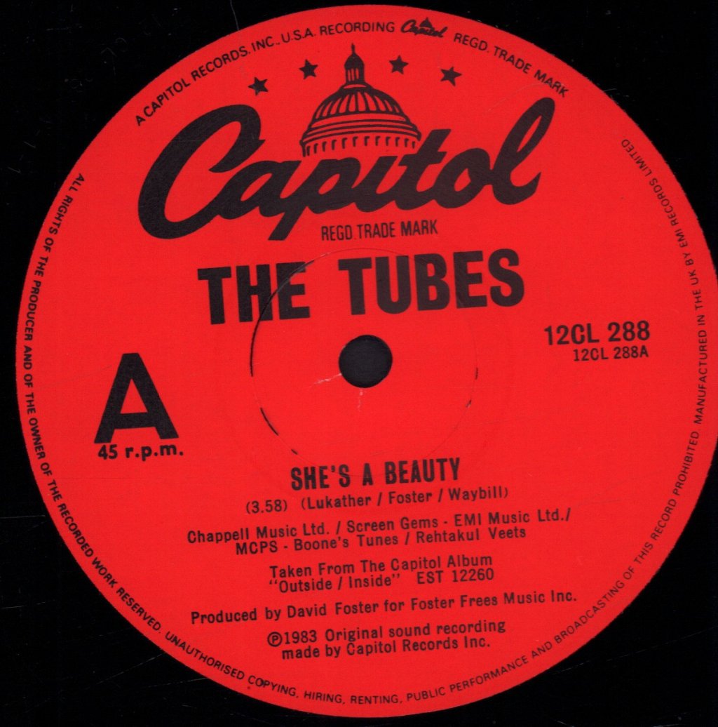Tubes - She's A Beauty - 12 Inch