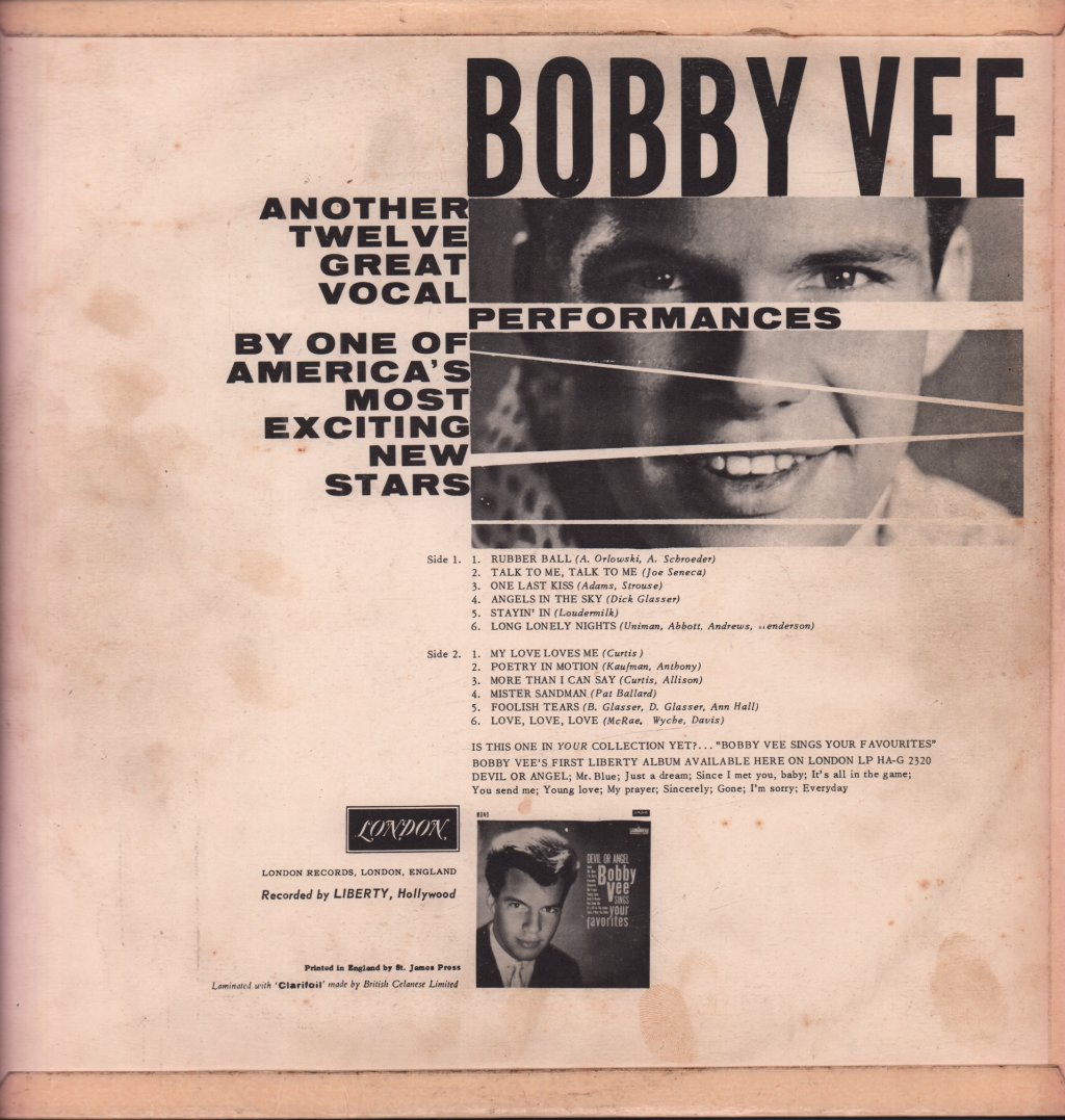 Bobby Vee - Bobby Vee - Lp