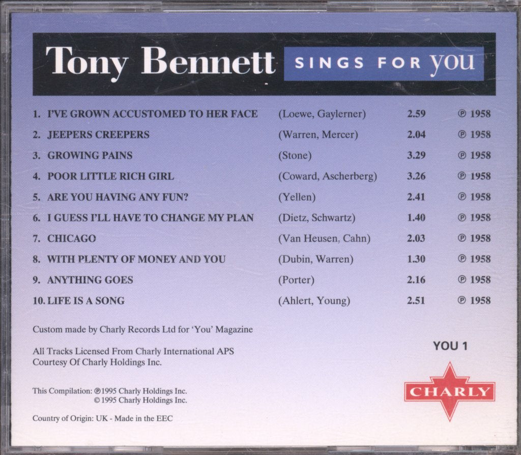 Tony Bennett - Tony Bennett Sings For You - Cd