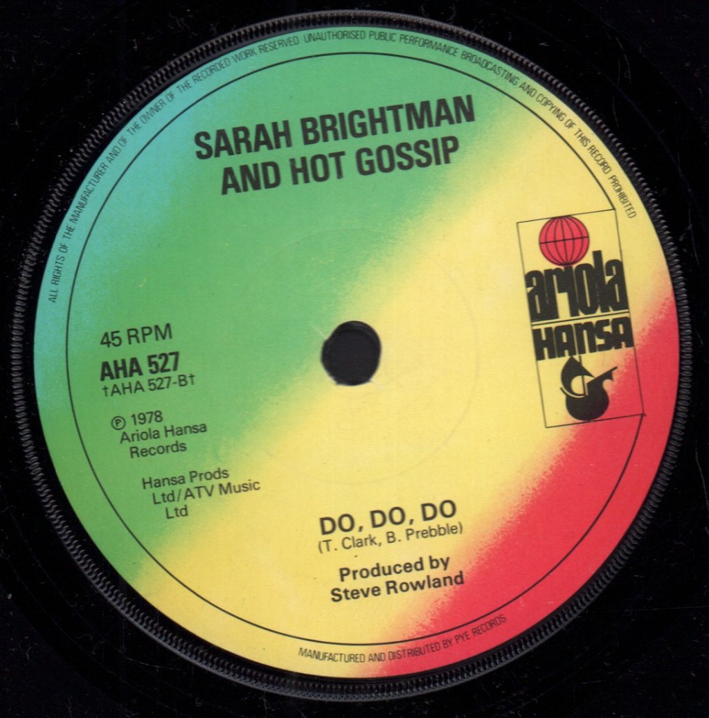 Sarah Brightman And Hot Gossip - I Lost My Heart To A Starship Trooper - 7 Inch