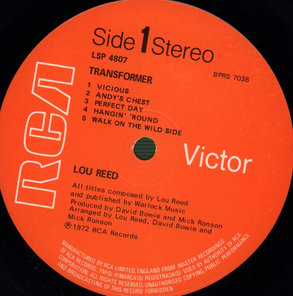 Lou Reed - Transformer - Lp