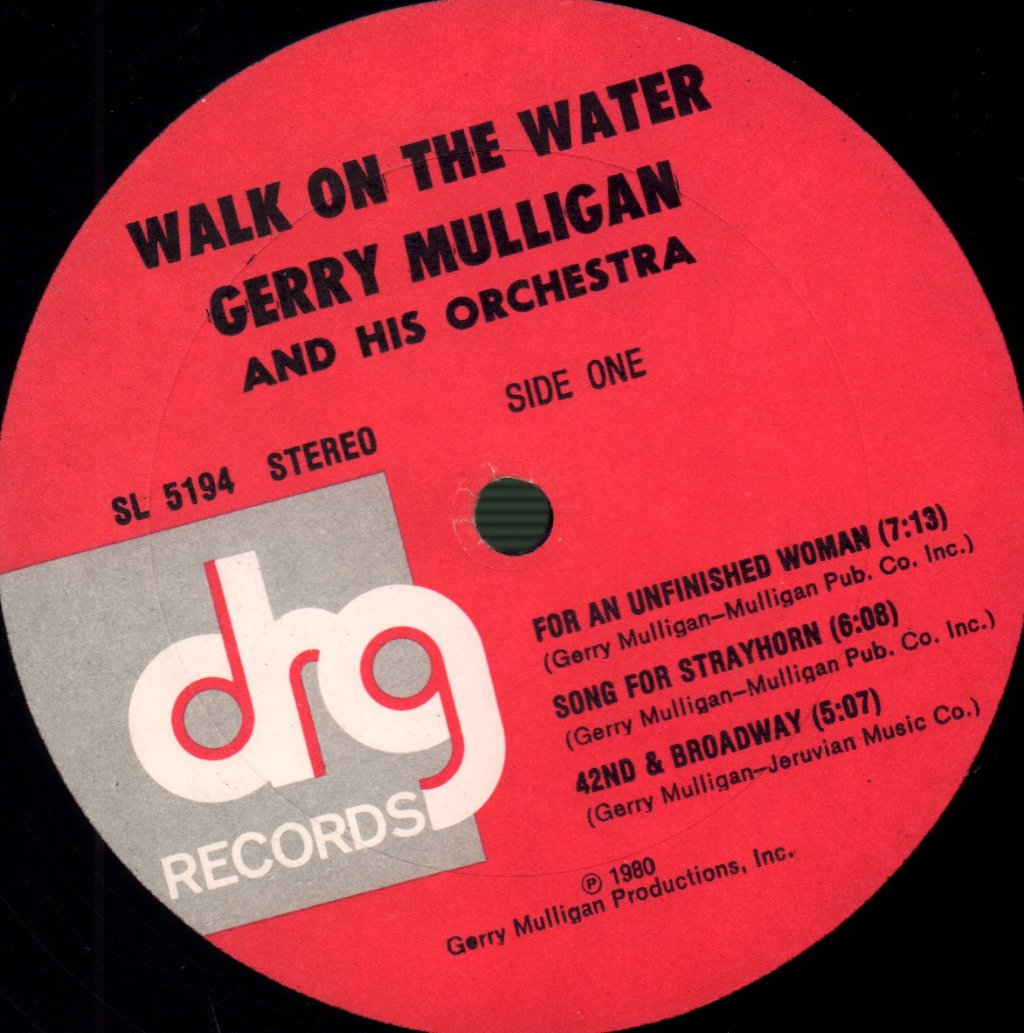Gerry Mulligan And His Orchestra - Walk On The Water - Lp