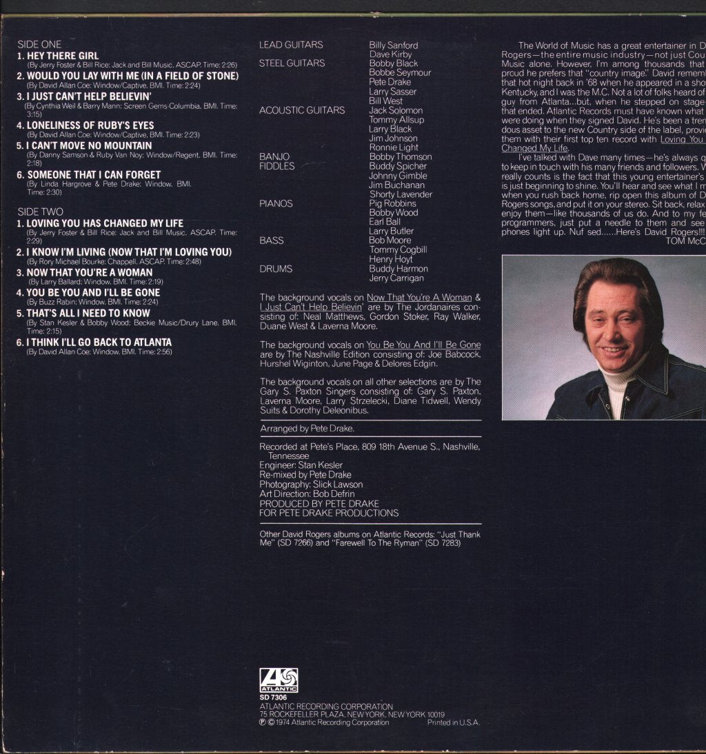 David Rogers - Hey There Girl - Lp