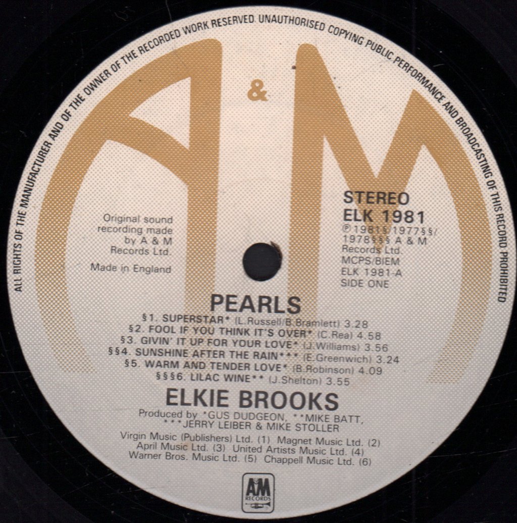Elkie Brooks - Pearls - Lp