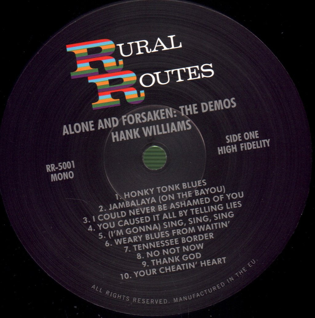 Hank Williams - Alone and Forsaken : The Demos - Lp