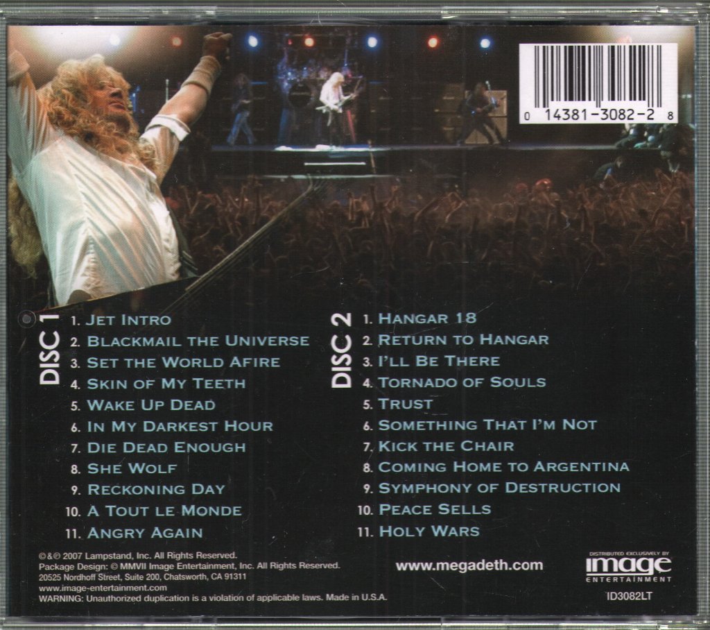 Megadeth - That One Night: Live In Buenos Aires - Double Cd