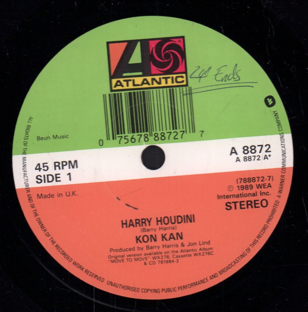 Kon Kan - Harry Houdini - 7 Inch