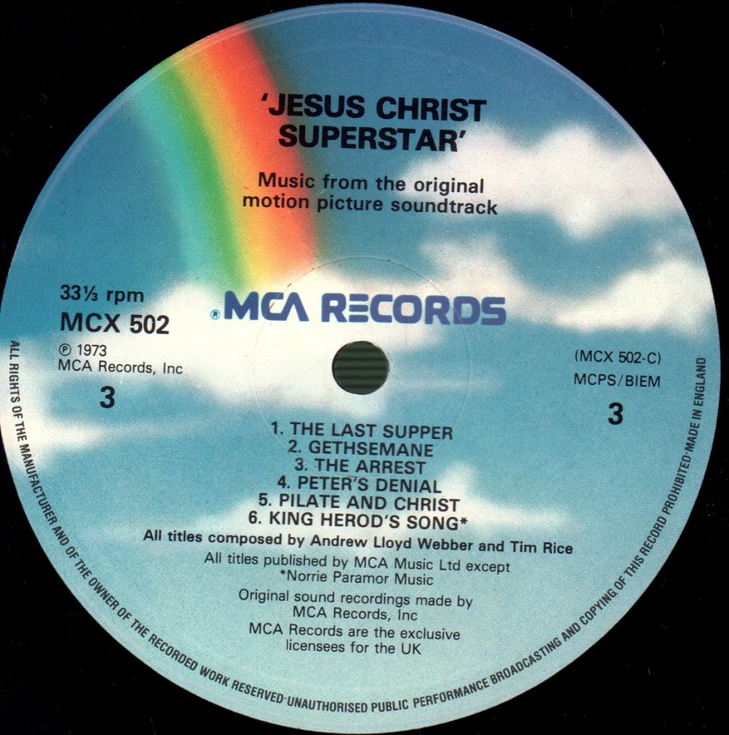 Jesus Christ Superstar - Original Motion Picture Sound Track Album - Double Lp