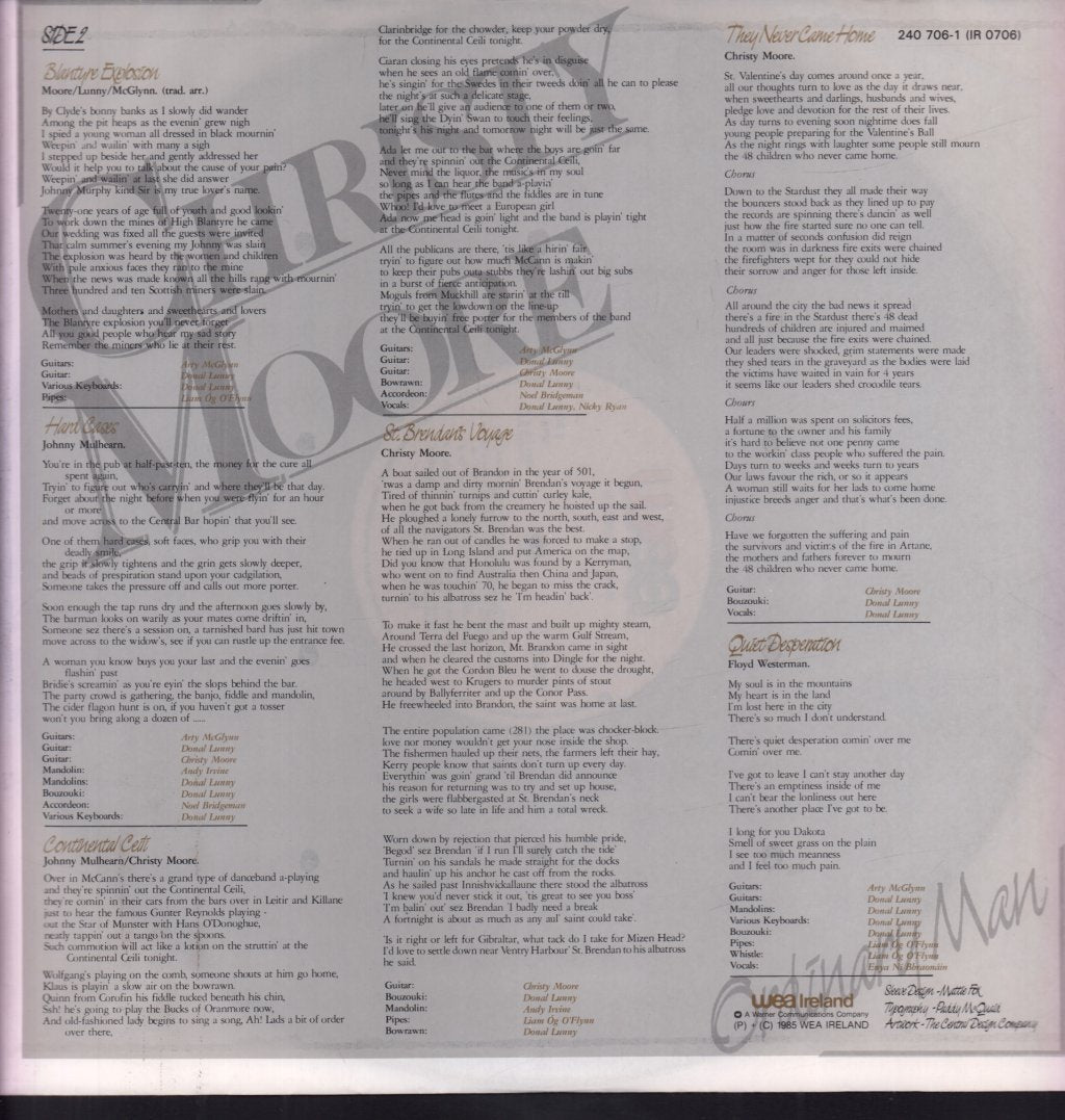 Christy Moore - Ordinary Man - Lp